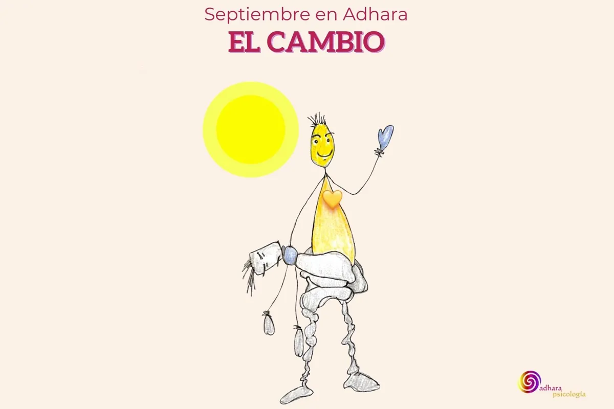 Cartel Agosto en Adhara: descanso consciente 
