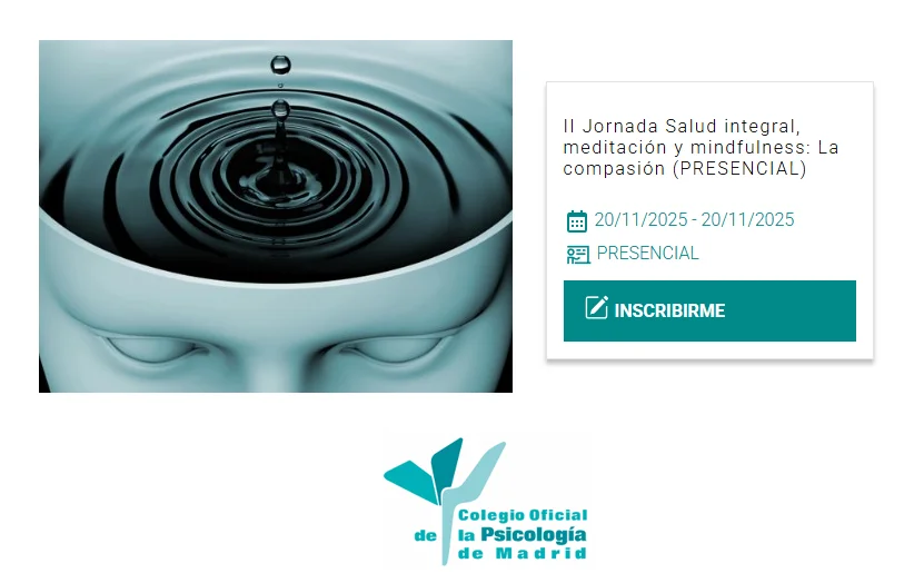 Cartel jornada de Psicología y Meditación